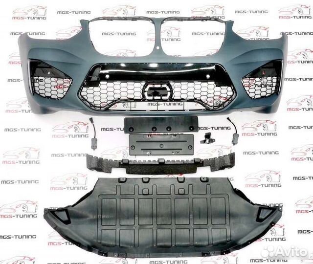 Передний бампер стиль X3M F97 BMW X3 G01 г01