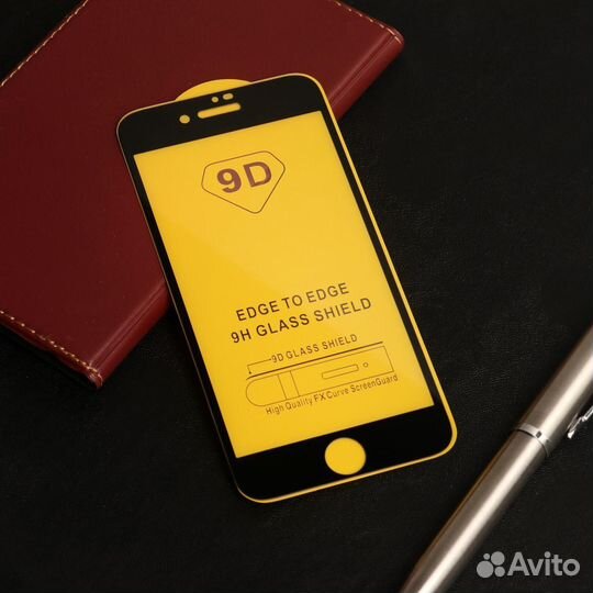 Защитное стекло 9D LuazON для iPhone 7/8/SE2020