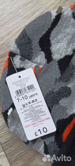 Новый 52-54 см комплект шапка шарф Англия