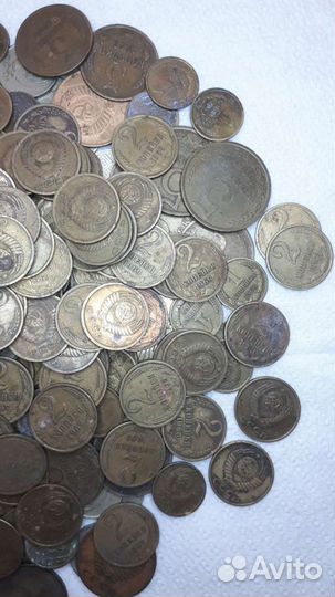 Монеты СССР разных номиналов с 1961 по 1969г