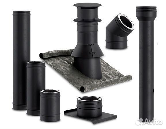 Дымоходы из нержавеющей стали.д.130, высота 5 м