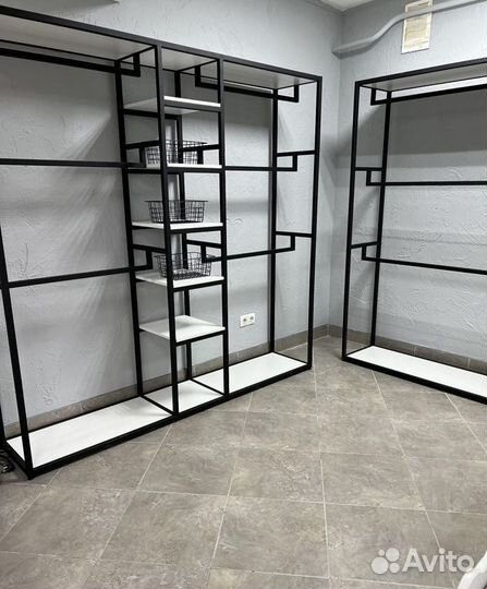 Рейлы, вешалки, торговое оборудование