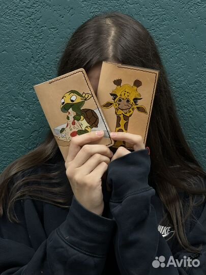 Обложка на паспорт из натуральной кожи