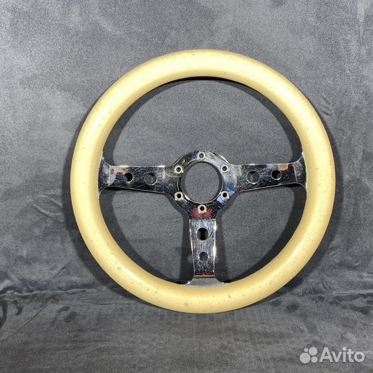 Спортивный руль, дерево, Япония белый