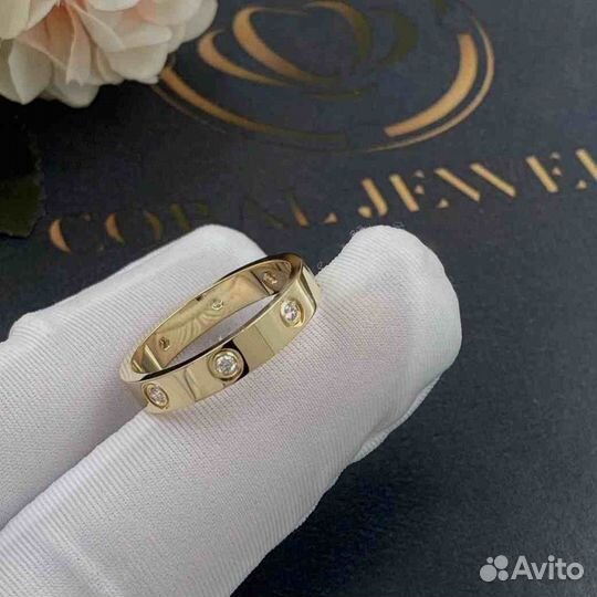 Обручальное кольцо Cartier Love, 8 брилл. 0,28ct