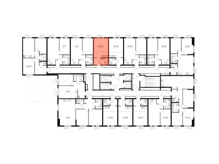 Квартира-студия, 24 м², 29/33 эт.