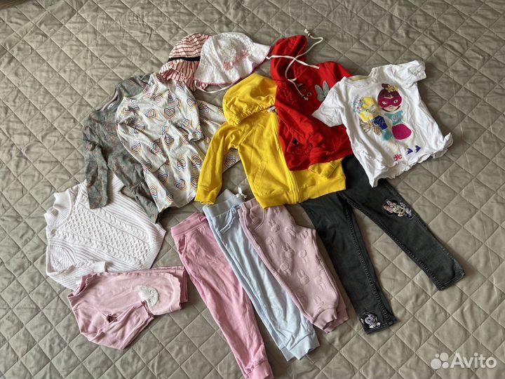 Вещи пакетом на девочку 92 98