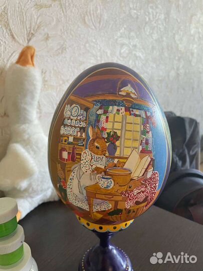 Яйцо в технике папье-маше