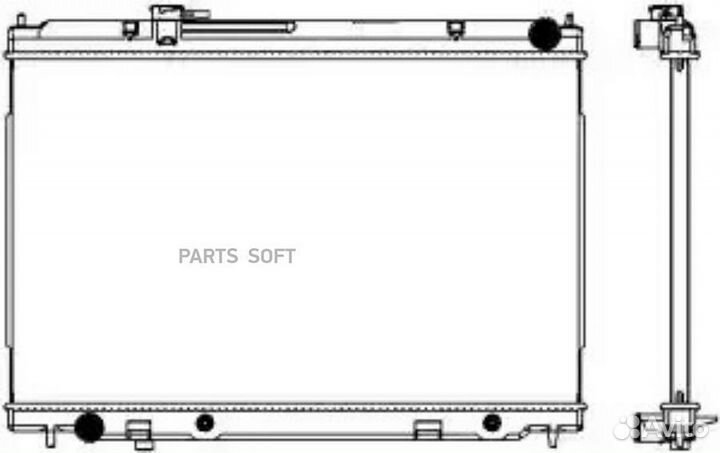 Sakura 32 511 021 Радиатор сист. охл. Sakura 3251-1021