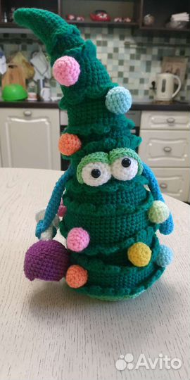 Вязаная пьяная ёлка