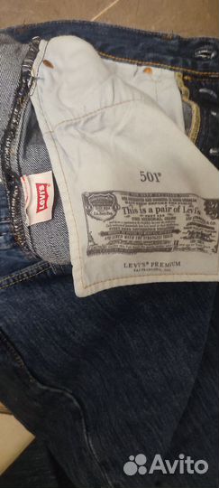 Мужские джинсы levis 501 30-30 оригинал