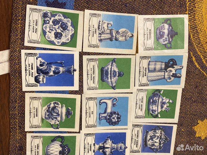 Спичечные этикетки Гжель