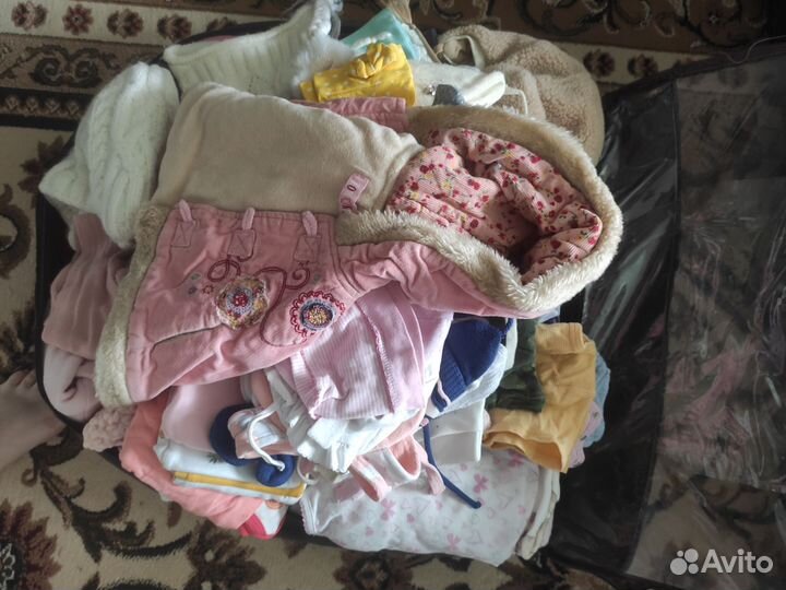 Вещи пакетом для девочки от 0 до 1,5 лет