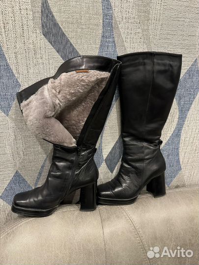 Зимние женские сапоги 38 натуральная кожа