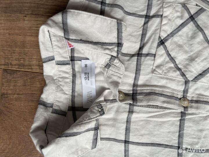 Рубашка zara для мальчика 86