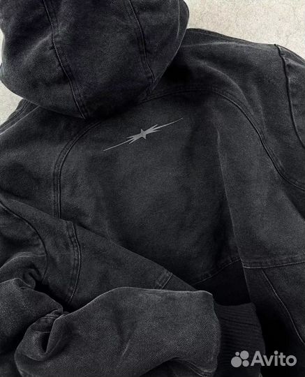 Утепленное зип худи y2k balenciaga type