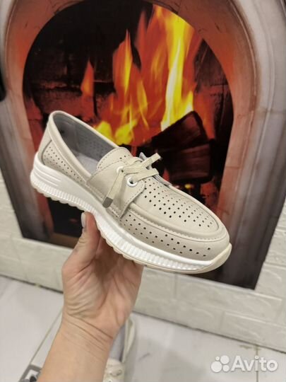 Лоферы натуральная кожа