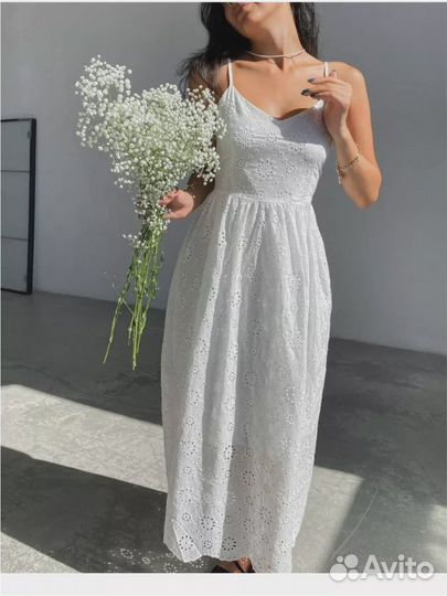 Летний льняной сарафан шитье