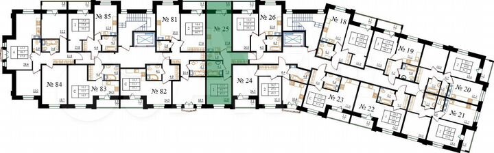 1-к. квартира, 45,8 м², 3/8 эт.