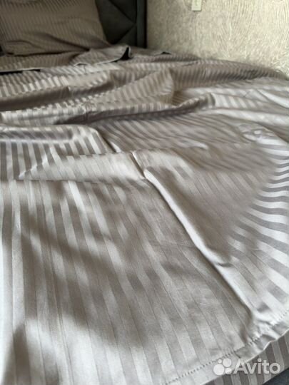 Постельное белье страйп-сатин 100 хлопок
