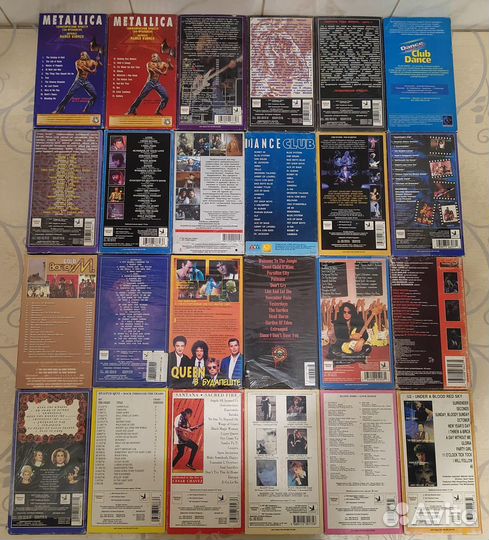 Клипы и концерты / зарубежное / видеокассеты / VHS