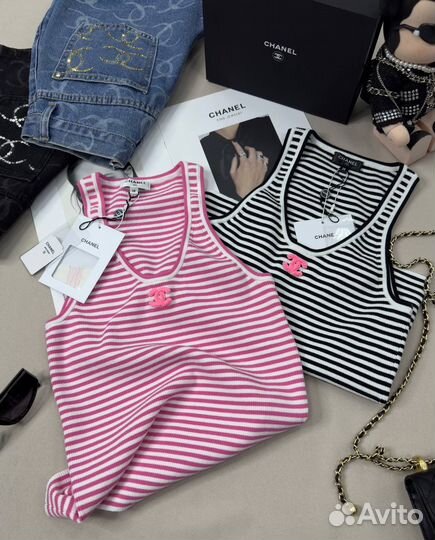 Chanel топ майка