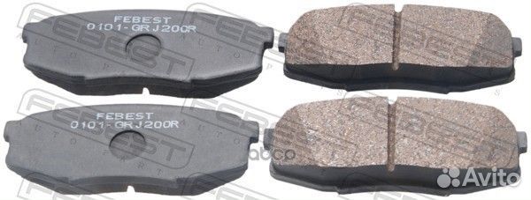 Колодки тормозные дисковые зад 0101GRJ200R Febest