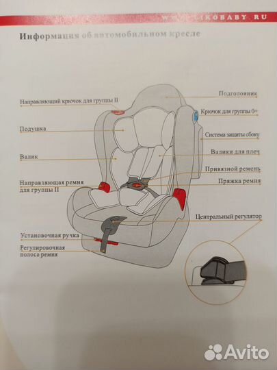 Детское автокресло от 0 до 25 кг