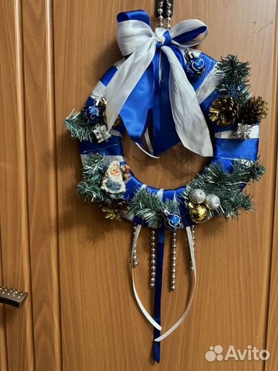 Новогодний венок с подсветкой
