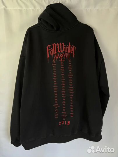 Vetements Metal Tour 2018 hoodie