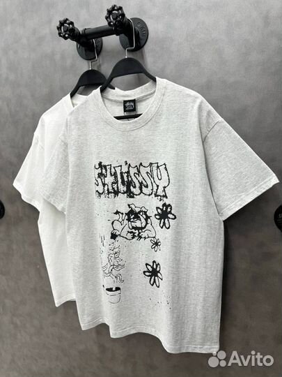 Футболка Stussy оверсайз хлопковая