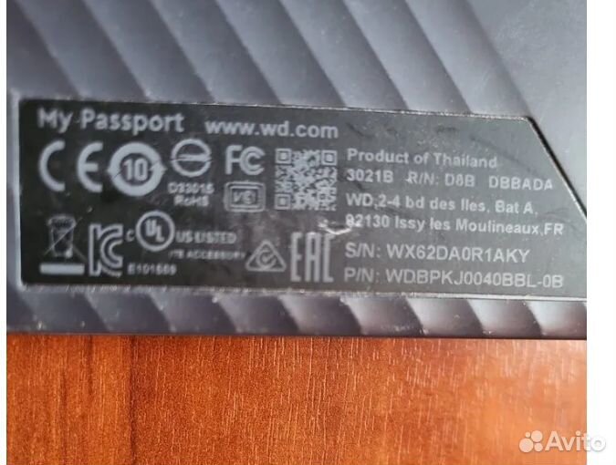Внешний диск HDD WD My Passport wdbyvg0020BBL-wesn