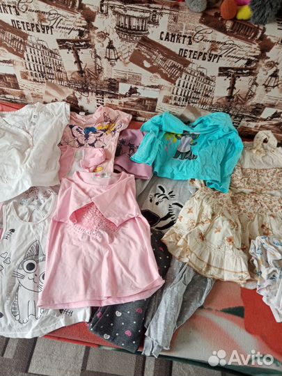 Детские вещи пакетом на девочку 5 7 лет в дар