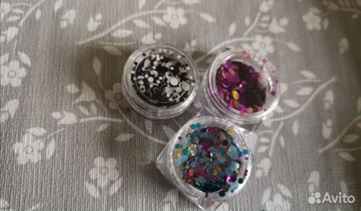 Фольга, глиттеры для маникюра