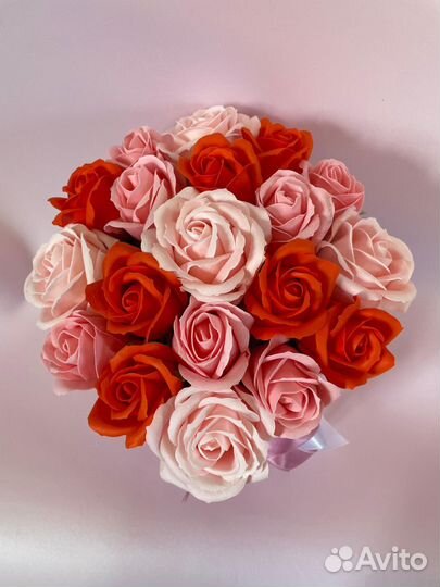 Букет из мыльных роз