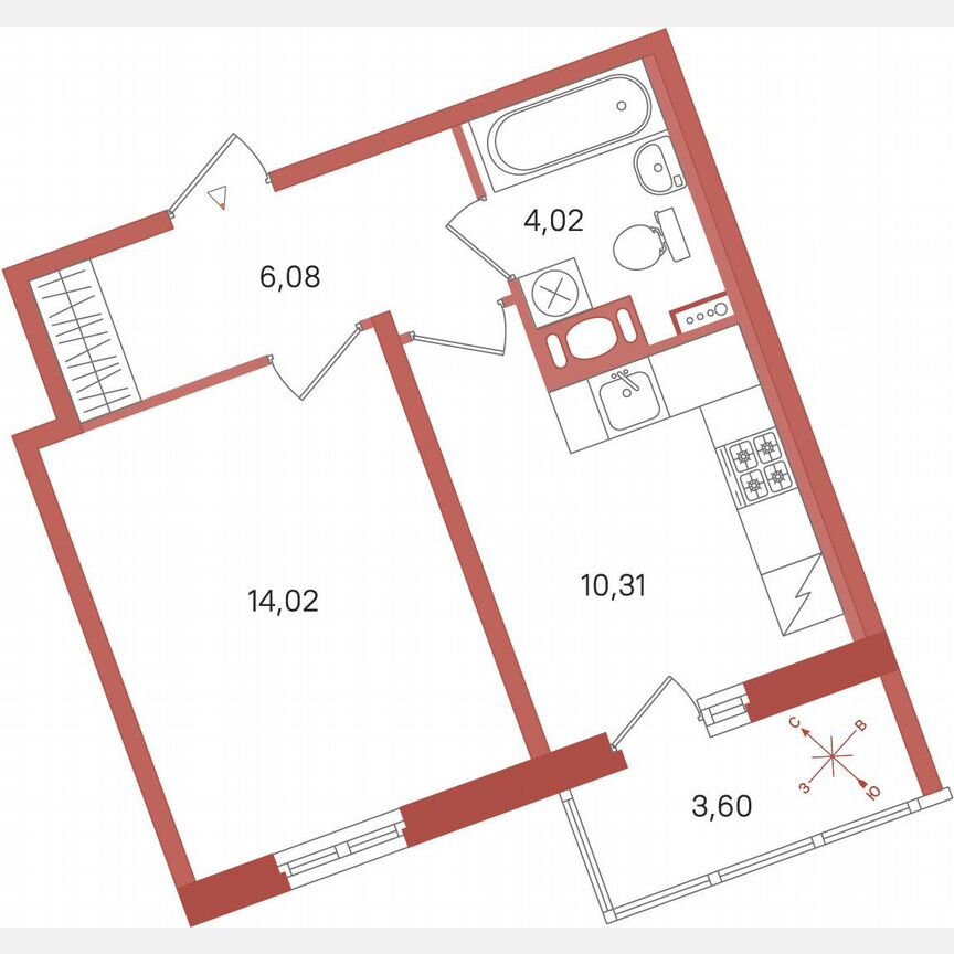 1-к. квартира, 36,2 м², 11/11 эт.