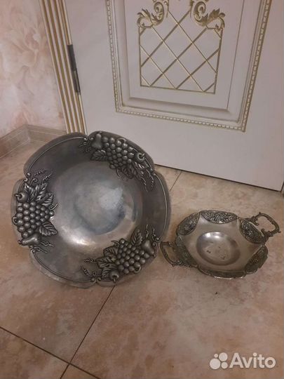 Ваза для фруктов на ножке+для конфет