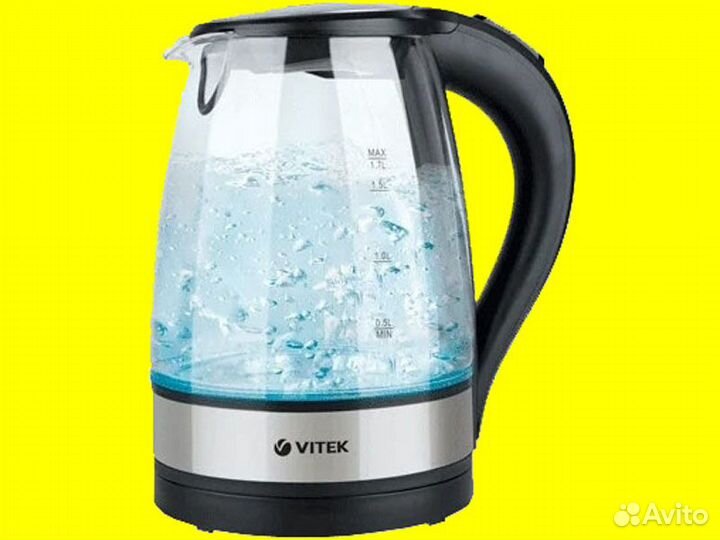 Электрочайник Vitek VT-7008 стекло б/у гарантия6 м