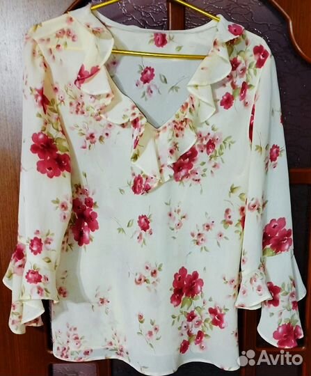 Блузка нарядная шифоновая 52 размер
