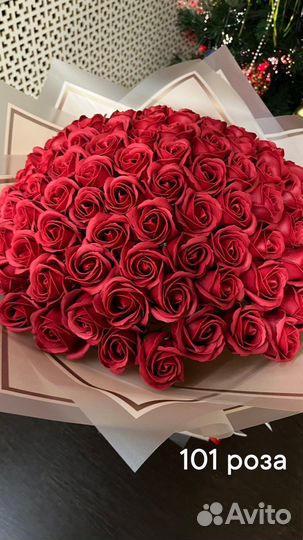 Букет из мыльных роз