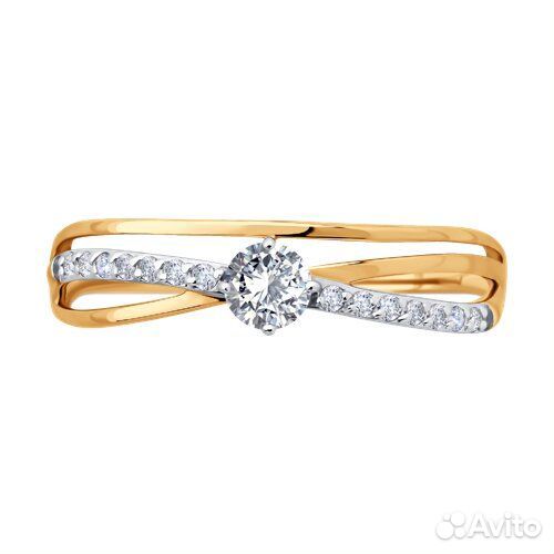 Кольцо sokolov из золота, 019595, р.17,5