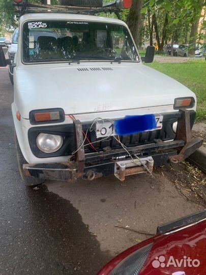 Силовой бампер на ниву с двумя лебедками