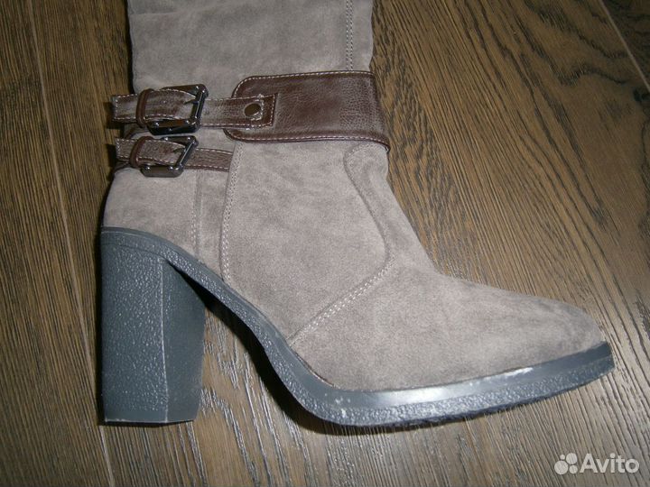 Сапоги новые замшевые oodji