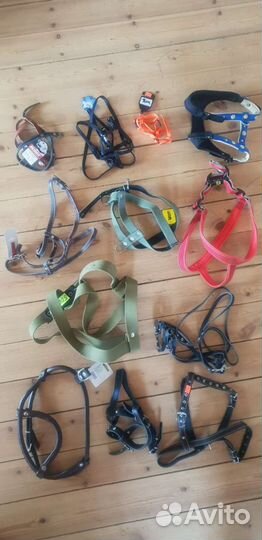 Ошейники, поводки, шлейки