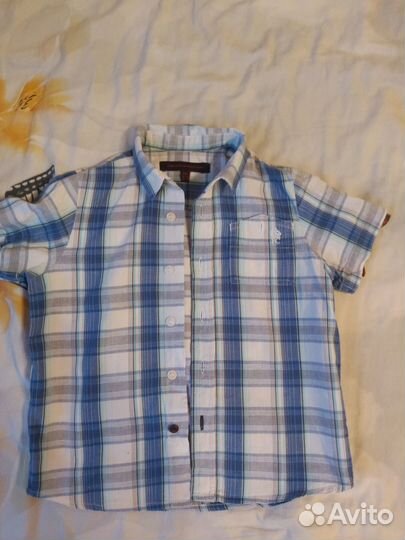 Рубашка летняя на мальчика 6-7 лет