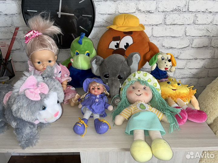 Игрушки мягкие. Пакет игрушек детских