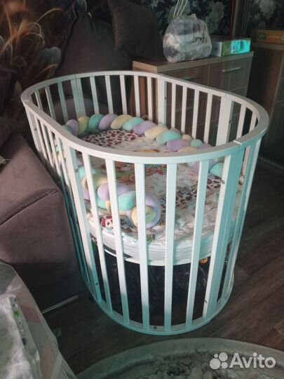 Детская кровать трансформер для новорожденных