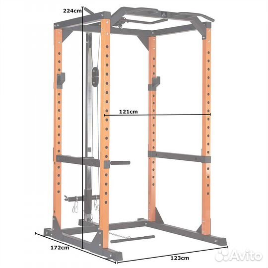 Рама силовая и тяга сверху/снизу DFC dcge03