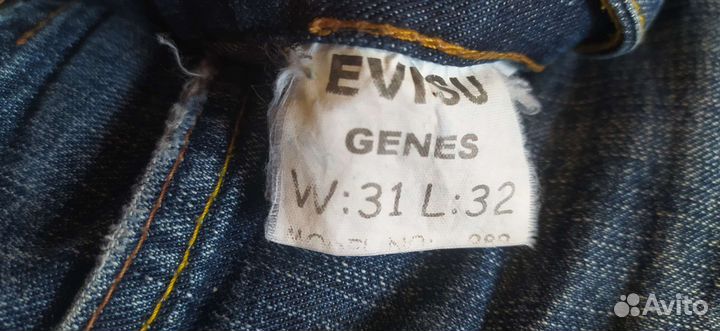 Джинсы evisu винтажные