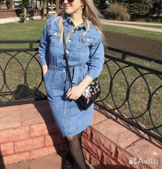 Джинсовое платье